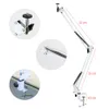 Staffa per luce fotografica Supporto per supporto per braccio lungo in metallo Accessorio per supporto per telefono pigro da tavolo con luce ad anello a LED Nessuna clip per luce ad anello