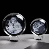 Glass Photo Ball Sfera di cristallo personalizzata Lase Engraving Globe personalizzato Home Decor Accessori Baby Photo Glass Sphere 201125