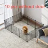Foldable Pet Playpen Crate Iron Fence Puppy Kennel House Exercise Training Puppy Kitten Space Dog Gate Supplies For Rabbit LJ201201