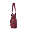 New fashion trend women's bag single shoulder bag lattice simple single shoulder bag large capacity Mommy handbag