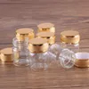 24 Stück 15 ml 30 x 40 mm Glasflaschen mit goldenen, mattierten Kappen, transparente Glasparfümflaschen, Gewürzflaschen, Gewürzdosen