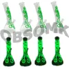 QBsomk Fluorescent octopus Glow in dark Glass Bongs nectar collector Small Mini Glass Beaker Bongs Water Pipe luminous Water Bongs Dab Rigs