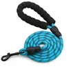 1.5M Durable Nylon Dog Leashes S M L Pet Leash with Comfortable Padded Handle and Reflective Wire