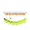 Été Nouveau Sourire Créatif Silicone Plateau À Glaçons Outil Moule Maison Réfrigérateur Maison Glaces Boîte Fond Mou Avec Couvercle Boîtes À Glaçons XG0365