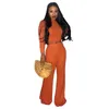 Women's Tracksuits Knitted Cotton Sweaters Women 2 Piece Set Turtle Neck Crop Top And Pants Outfits 2021 Womens Two