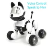 Youdi 음성 제어 개 및 고양이 스마트 로봇 전자 애완 동물 양방향 프로그램 춤 도보 로봇 동물 장난감 제스처 다음 LJ201105