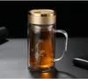Neue doppelwandige Glastasse Flaschen Tumbler Glas Teetrinken, Teetasse Kaffee Wasserkanne Teetasse, Wasserflasche Tassen Flasche 201127