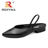 ROYYNA Elegant Style Women Pumps Pointed Toe Women Shoes Square Heel Dress shoes Comfortable Light Fast Y200111
