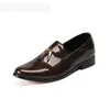 Män loafers äkta läder lyx glid på mens loafer skor brun italiensk klänning loafers män mockasiner