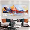 Aquarell Sexy Frau Körper Ölgemälde auf Leinwand Colorf abstrakte Wandkunst für Wohnzimmer Home Decor Lord Buddha Bilder Drop De235I