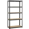 Heavy Duty 71quotH Shelf Garage Steel Metal Storage 5 Level Adjustable Shelves Rack6284604