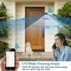 Dzwonki Smart Strona główna Bezprzewodowy Wideo Doorbell 720P WIFI Zabezpieczenia Czujnik podczerwieni Interkom Night Vision Mobile App Talk Drzwi Viewer1