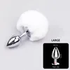 Metal Large Anal Stecker für Frau Intime niedliche Pelztiere Schwanz Cosplay Paare Sex Spielzeug Erwachsene Butt Plugs Stimulator SM Produkte Y5484272