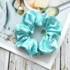 Flerfärgad Dam Silk Scrunchie Elastiskt handgjorda hårband Hästsvanshållare Pannband Tillbehör toppkvalitet