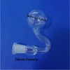 DHL 10mm 14mm 18mm Male Female Glass Oil Burner Pipe 1.2inch Ball OD Burning Dry Herb Tobacco Water Hand Smoking Tube