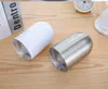 Bicchiere da vino dritto per sublimazione da 12 once vuoto bianco Portauovo dritto da 12 once Bicchiere da vino senza stelo isolato sotto vuoto in acciaio Strastainless