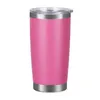 Carro bebendo copos de aço inoxidável tumblers copos de vácuo isolado caneca de viagem de metal garrafa de água cerveja caneca com tampa 20oz zyy99