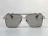 sunglasses men design metal vintage eyewear fashion style square frameless UV 400 lens with original case