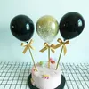 3Pcs Confetti Latex Colorful Bakeware Balloon Cake Topper for Wedding Birthday Party Baby Shower Cake Decorating Tool 20220110 Q2