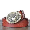 Head Men's Belt Fashion Versatile Leather Copper Buckle Motorcycle Men CZNR5959121