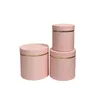 3PCSSet Round Floral Boxes Flower Packaging Paper Gift Storage Box Florist Bouquet Flower Packaging Box Födelsedagspresenter Lagring H18812275