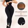 HEXIN Womens Leggings fajas Waist Trainer High Waisted Pants Tummy Control Panties Sports Gym Running 220125