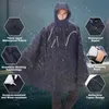 QIAN Poncho WomenMen Vélo Manteau Multi Vitesse Conception Réfléchissante Vélo Escalade Randonnée Tour Housse De Pluie 201202