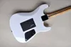 Factory Custom Left Handed White Electric Guitar met Floyd Rose BridgeMaple fretboardblack Hardwarecan worden aangepast 7328295