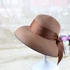 Cappelli di protezione solare per esterni da 8 colori per le donne Cappello di paglia casual da spiaggia estiva Cappelli a tesa larga moda INS4122258