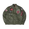 Jesień Top gun us navy MA1 letterman varsity baseball Pilot air force flight college taktyczna wojskowa kurtka wojskowa dla mężczyzn Y201026