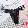 Strappy midjestrosor thongs sexig låg stigning spets bowknot g strängar t tillbaka sexiga underkläder kvinnor underkläder kläder kommer och sandig gåva