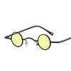 Occhiali da sole di piccole dimensioni rotondi punk da uomo cool hip hop occhiali da sole retrò montatura in metallo moda donna occhiali specchio UV400 FML5455058