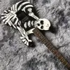 Custom Grand Electric Guitar, Custom hand carved body, Skull and bone