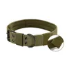 Colar de cachorro personalizado com nome de cão militar ajustável nylon k9 tático colar de cachorro com anel d-anel para cães médios grandes 20125