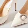 Design de luxe Saresa 85 Chaussures habillées en forme de C à bout pointu en daim pour femmes, escarpins à talons aiguilles pour robe de soirée, travail de mariage