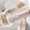 Silicone Dishwashing Scrubber Dish Washing Sponge Rubber Scrub Gloves Kitchen Cleaning 1 Pair Scrubber Kitchen Clean Tool