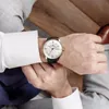 腕時計2021リーフタイガーRTドレスウォッチマン用ブルーレザーバンドコンベックスレンズホワイトダイヤル自動RGA82381248o