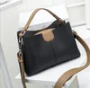 Women Shoulder Bag Pu Leather Handbags Fashion Cross Body Pure Color Female Women's Handbag Hei