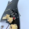 Mise à niveau précâblé ST Pickguard SSH Zebra Hubucker Alnico LP micros haute sortie DCR commutateur 7 voies faisceau de câblage multifonction