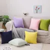 Free Shipping Custom 40/45/50/55/60/70cm 25 Color 100% Polyester Super Soft Velour Plain Dyed Cushion Cover No Inner HT-PSVDC-A1