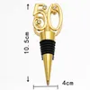 50PCS 50 Wine Stopper 50º aniversário de casamento favores Evento lembranças 50th Birthday presentes garrafa de vinho Stopper