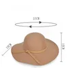 Chapéus Stingy Brim Feminino Feminino de Lã Floppy Fedoras de Feltro Chapéu de Praia Chapéu de Praia Chapéu de Sol Verão Chapeau Femme Mariage Preto Sombrero1