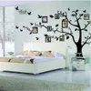 Grand Noir 3D DIY Photos Cadre Arbres PVC Stickers Muraux / Adhésif Famille Stickers Muraux Art Mural Décor À La Maison Salon Décorations Y200102