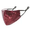 Sequin Mode Gezichtsmaskers Designer Gezichtsmasker Mannen Dames Ademend Stofdicht Dun Fonkelend Gekleurd Diamond Mask Stof Haze Masker Op voorraad