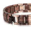 Red Copper Magnetic Bracelet Jewelry for Men Women 2 Row Magnet Healthy Bio Energy Bracelets & Bangles Father's Day Gift