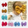 Kids Girls Solid Hairband 6 Inch Waffle Nylon Headband Baby Girls Party Hair Bows Headbands Boutique Hair Accessories GD1060