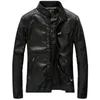 новый дизайнер новые кожаные куртки мужская верхняя одежда повседневная вымытая байкерская мотоциклетная куртка мужская мода искусственная кожа пальто 5XL Jaqueta De Couro
