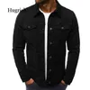 Vestes pour hommes Manteaux en denim Veste en jean grande taille Style occidental classique Street Club Trucker Solid Coat Outwear