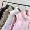 Kvinnor Down Parkas Ftlzz Autumn Winter Women Warm Vest Fashion Stand Collar 90%White Duck Coat Picks Pickets Sleeveless Outwear Luci22