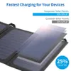 ABD Stok Choetech 19 W Güneş Telefon Şarj Çift USB Portu Kamp Güneş Paneli Taşınabilir Şarj SmartphoneaA41 A51 A48 A39 Için Uyumlu